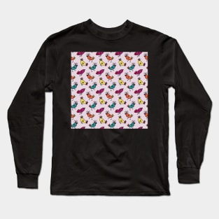 Colorful Little Birds Long Sleeve T-Shirt